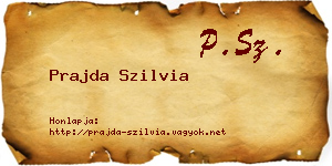 Prajda Szilvia névjegykártya